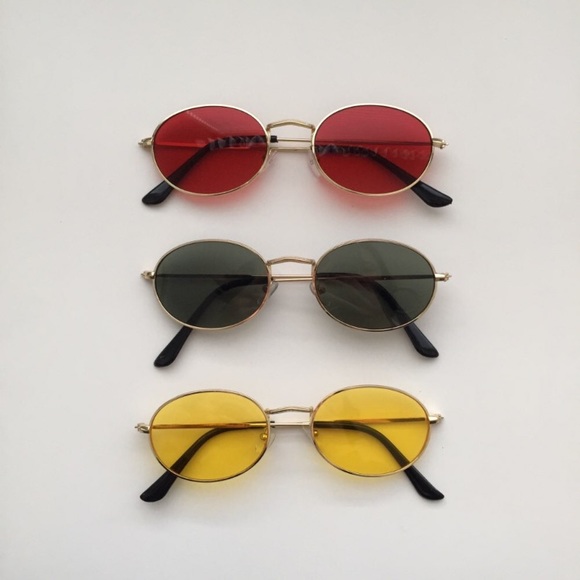 Red Oval Sunglasses - Picture 6 of 7